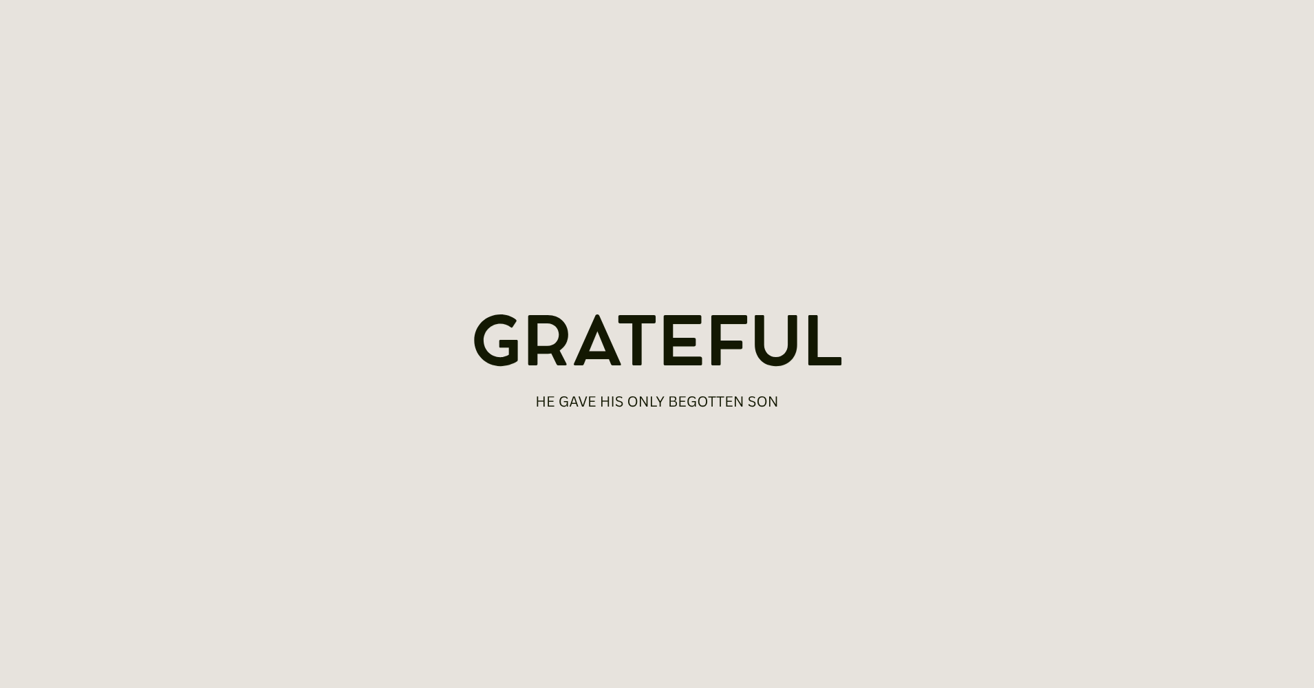 Grateful dankjewel