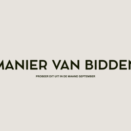 MANIER VAN BIDDEN
