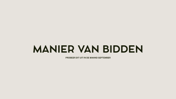MANIER VAN BIDDEN